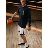 Nike Men’s DNA Academy Dri-FIT 8″ Basketball Shorts(White/Black/Black/Black)