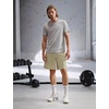 Nike Men’s Dri-FIT Flex 9″ Workout/Training Shorts(Desert Khaki/Black)
