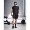 Nike Men’s Dri-FIT Training T-Shirt; Front and Back Graphic Workout Tee(Black)