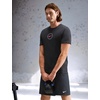 Nike Men’s Dri-FIT Training T-Shirt; Front and Back Graphic Workout Tee(Black)