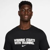Nike Men’s Dri-fit ‘Winning’ Graphic T-Shirt(Black)