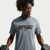 Nike Men’s Dri-fit ‘Winning’ Graphic T-Shirt(Smoke Grey/Black)