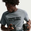 Nike Men’s Dri-fit ‘Winning’ Graphic T-Shirt(Smoke Grey/Black)