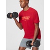 Nike Men’s Dri-fit ‘Winning’ Graphic T-Shirt(Tough Red/Light Crimson)