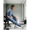 Nike Men’s Form Dri-FIT Tapered Versatile Pants(Diffused Blue/Black/Reflective Silver)
