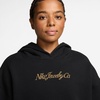 Nike Women’s Basketball Oversized Pullover Hoodie(Black/Club Gold)