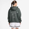 Nike Women’s Basketball Oversized Pullover Hoodie(Camo Green/Pure Platinum)