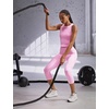 Nike Women’s Nike One Fitted Dri-fit Cropped Tank Top(Pink Rise/White)