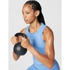 Nike Women’s Nike One Fitted Dri-fit Cropped Tank Top(Work Blue/White)