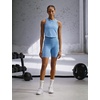 Nike Women’s Nike One Fitted Dri-fit Cropped Tank Top(Work Blue/White)