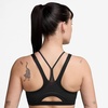 Nike Women’s Nike One Medium-Support Sports Bra(Black/Smoke Grey/University Red)