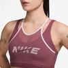 Nike Women’s Nike One Medium-Support Sports Bra(Pink Smoke/Bleached Lilac/Mystic Dates)
