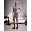 Nike Women’s Victory Baselayer Dri-FIT Fitness Short Sleeve Top(Smoke Grey/Heather/White)