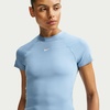 Nike Women’s Victory Baselayer Dri-FIT Fitness Short Sleeve Top(Work Blue/White)