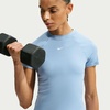 Nike Women’s Victory Baselayer Dri-FIT Fitness Short Sleeve Top(Work Blue/White)