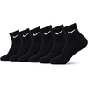 Nike Adult Everyday Cushioned Training Ankle Socks (6-Packs) | Mens Womens(Black/White)