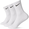 Nike Adult Everyday Lightweight Training Crew Socks (3-Packs) | Mens Womens(White/Black)