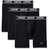 Nike Men’s All Day Micro Stretch Long Leg Boxer Brief Underwear (3-Pack)(Black/Black/Black)