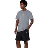 Nike Men’s Dri-FIT Training T-Shirt; Front and Back Graphic Workout Tee(Smoke Grey)