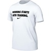 Nike Men’s Dri-fit ‘Winning’ Graphic T-Shirt(White/Black)