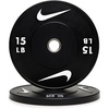 Nike Olympic Rubber Bumper Plates – Pair(15 lb – Pair)