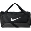 Nike Unisex Adult Gameday Brasilia 9.5 Training Duffel Bag (25L, 41L, 60L, or 95L) | Mens and Womens(Black/Black/White)