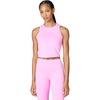 Nike Women’s Nike One Fitted Dri-fit Cropped Tank Top(Pink Rise/White)