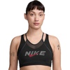 Nike Women’s Nike One Medium-Support Sports Bra(Black/Smoke Grey/University Red)