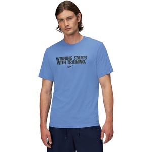 Nike Men’s Dri-fit ‘Winning’ Graphic T-Shirt(Indigo Storm/Black)