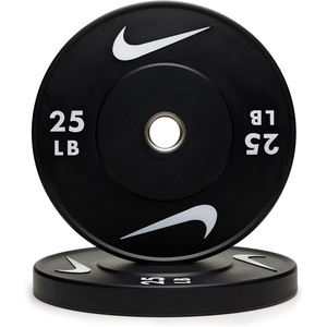 Nike Olympic Rubber Bumper Plates – Pair(25 lb – Pair)