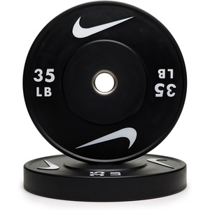 Nike Olympic Rubber Bumper Plates – Pair(35 lb – Pair)