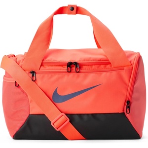 Nike Unisex Adult Gameday Brasilia 9.5 Training Duffel Bag (25L, 41L, 60L, or 95L) | Mens and Womens(Hot Lava/Black/Diffused Blue)