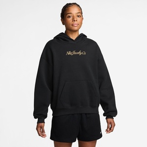 Nike Women’s Basketball Oversized Pullover Hoodie(Black/Club Gold)