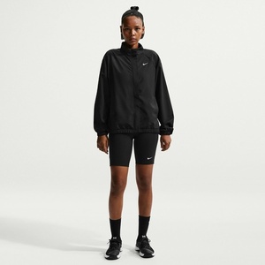 Nike Women’s Nike One Dri-FIT Woven Jacket(Black/White)