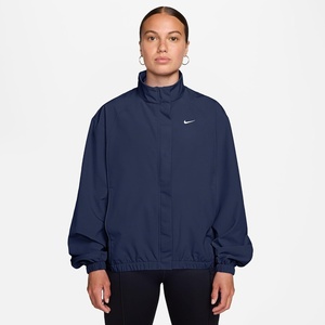 Nike Women’s Nike One Dri-FIT Woven Jacket(Midnight Navy/White)