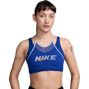 Nike Women’s Nike One Medium-Support Sports Bra(Old Royal/Aluminum/Sundial)