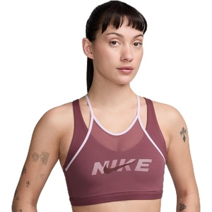 Nike Women’s Nike One Medium-Support Sports Bra(Pink Smoke/Bleached Lilac/Mystic Dates)
