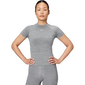 Nike Women’s Victory Baselayer Dri-FIT Fitness Short Sleeve Top(Smoke Grey/Heather/White)