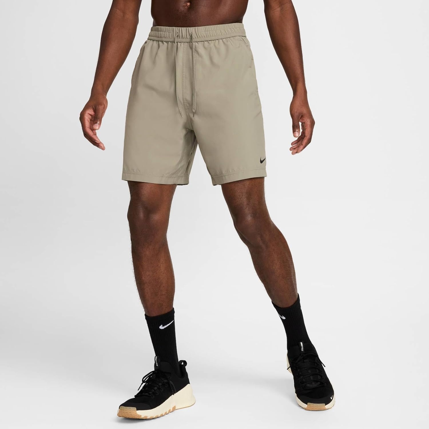 image:imageNike Mens Form DriFIT 7 Workout Shorts Unlined Training ShortsLight ArmyBlack
