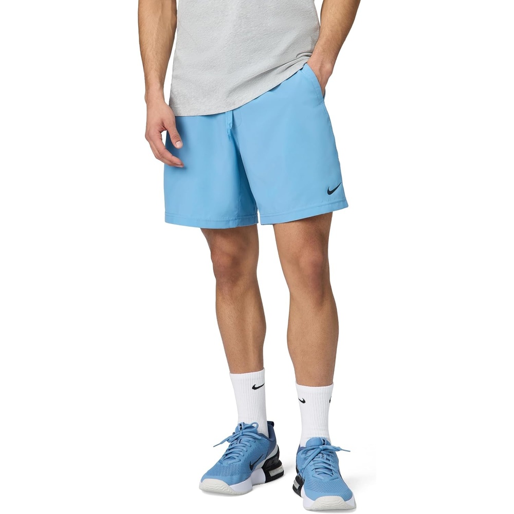 image:imageNike Mens Form DriFIT 7 Workout Shorts Unlined Training ShortsWork BlueBlack