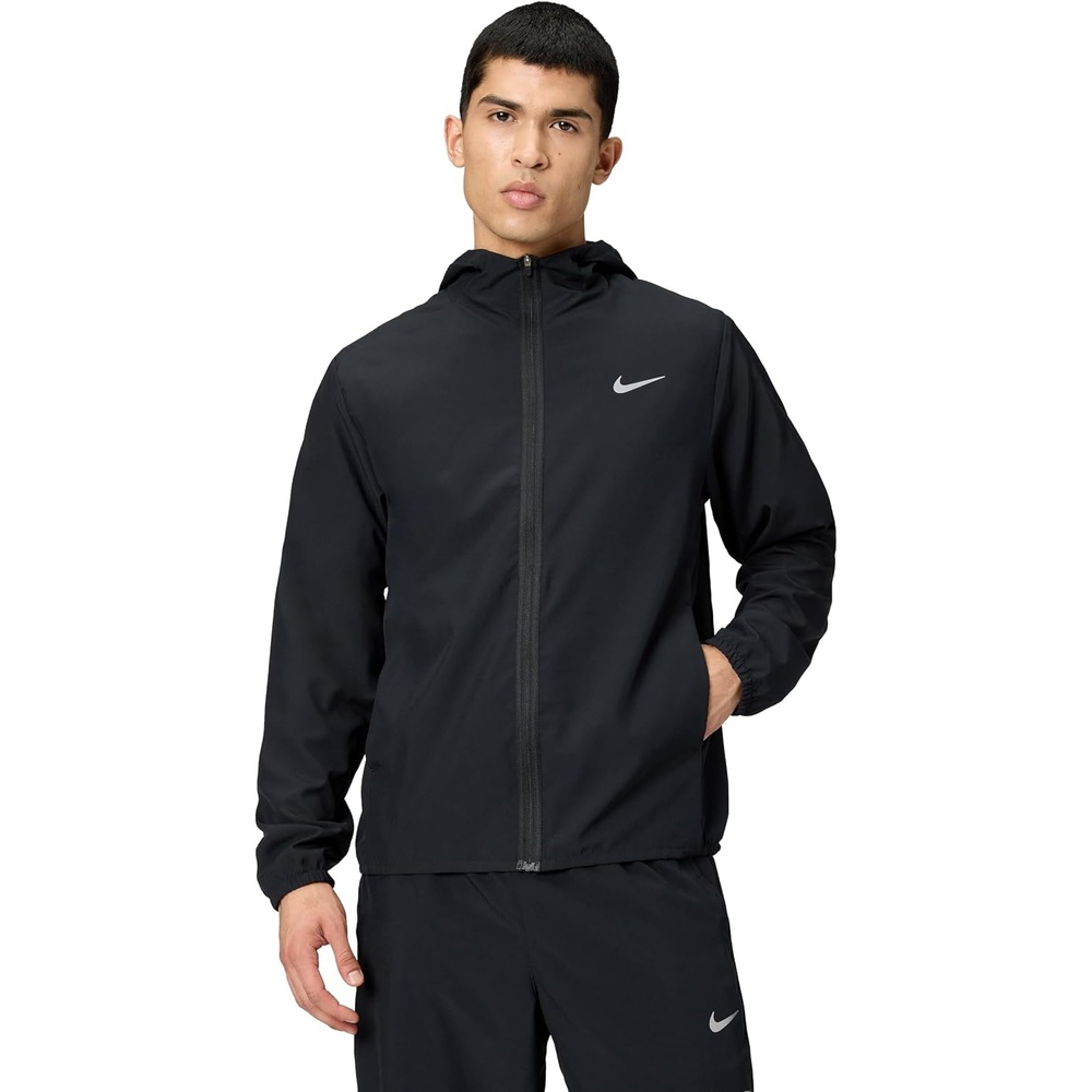 image:imageNike Mens Form DriFIT Hooded Versatile JacketBlackReflective Silver