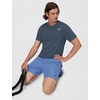 Nike Men’s Form Dri-FIT 7″ Workout Shorts; Unlined Training Shorts(Indigo Storm/Black)