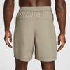 Nike Men’s Form Dri-FIT 7″ Workout Shorts; Unlined Training Shorts(Light Army/Black)