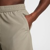 Nike Men’s Form Dri-FIT 7″ Workout Shorts; Unlined Training Shorts(Light Army/Black)