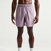 Nike Men’s Form Dri-FIT 7″ Workout Shorts; Unlined Training Shorts(Light Violet Ore/Black)