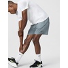 Nike Men’s Form Dri-FIT 7″ Workout Shorts; Unlined Training Shorts(Smoke Grey/Black)