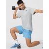 Nike Men’s Form Dri-FIT 7″ Workout Shorts; Unlined Training Shorts(Work Blue/Black)