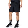 Nike Men’s Form Dri-FIT 7″ Workout Shorts; Unlined Training Shorts(Black/White)