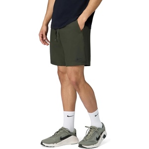 Nike Men’s Form Dri-FIT 7″ Workout Shorts; Unlined Training Shorts(Sequoia/Black)