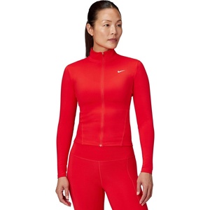 Nike Women’s One Fitted Dri-fit Full-zip Jacket(Light Crimson/White)